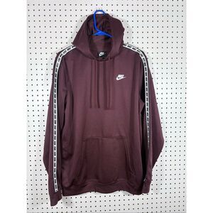 Nike Mens tape pullover track hoodie size L